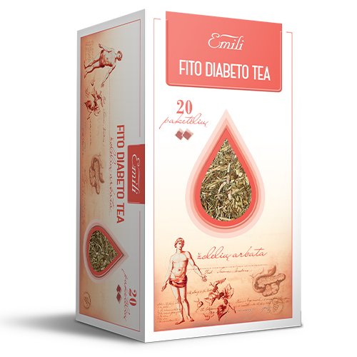 Arbatos ir vaistažolės cukraus kiekiui reguliuoti Fito Diabeto arbata, 1.5 g, N20 (Emili) | Mano Vaistinė