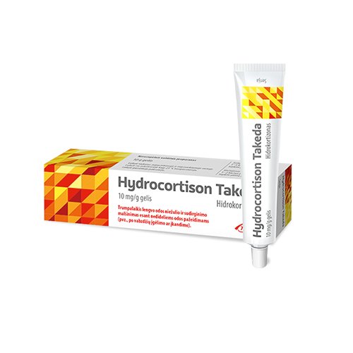 Dermatologinis vaistas Hydrocortison Takeda gelis nuo odos niežėjimo, 1 %, 10 g | Mano Vaistinė