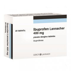 Ibuprofen Lannacher 400mg plėvele dengtos tabletės N20