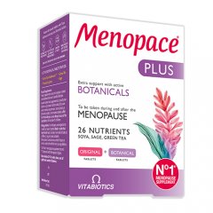 Menopauzės periodu moterims MENOPACE PLUS, 56 tab.