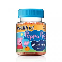 Vitaminai 3-7 m. vaikams WELLKID PEPPA PIG MULI-VITS, 30 guminukų