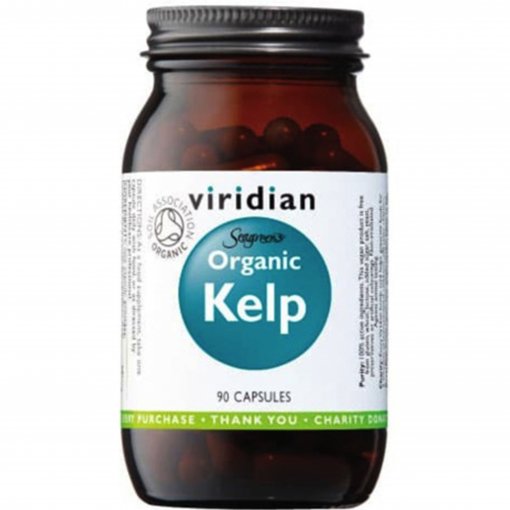 Energijai ir odai VIRIDIAN ORGANIC KELP, 600 mg, 90 kapsulių | Mano Vaistinė