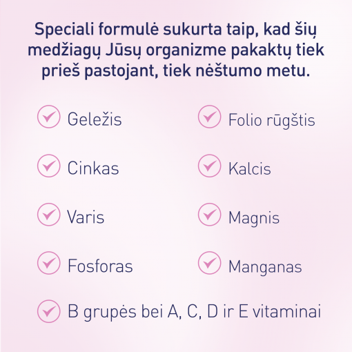 Vitaminai ir mineralai Vitaminų kompleksas ELEVIT PRONATAL, 30 tablečiių | Mano Vaistinė