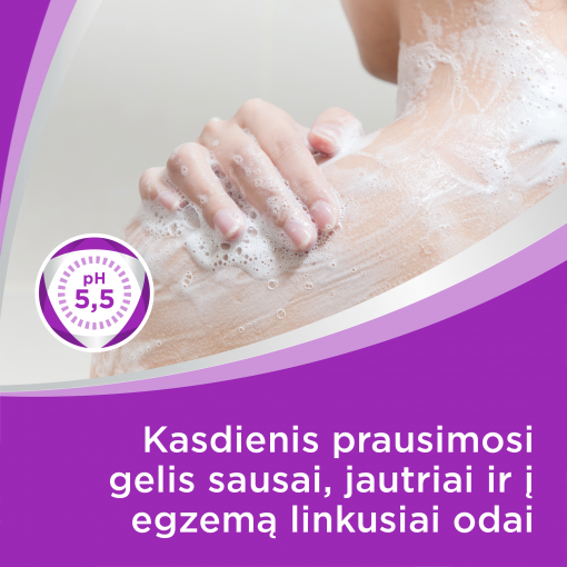 Kasdienis prausimosi gelis su prebiotikais ir provitaminu B5 jautriai ir į egzemą linkusiai odai.  Prausimosi gelis BEPANTHEN SENSICONTROL, 400 ml | Mano Vaistinė