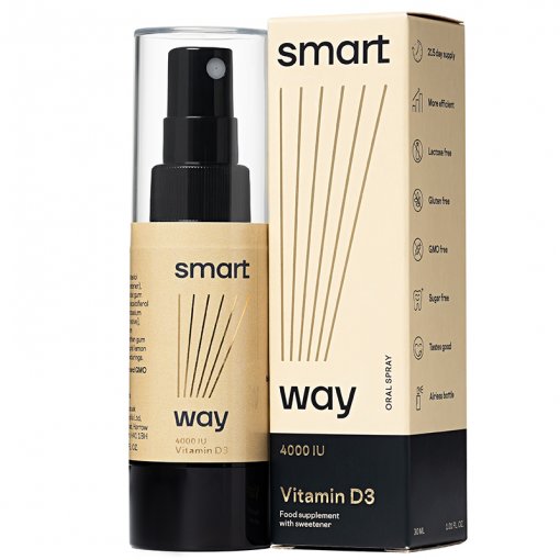 Vitaminas D3 4000TV SMART WAY (purškiamas), 30 ml | Mano Vaistinė