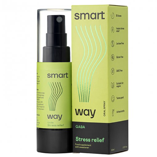 Stresui ir nuovargiui SMART WAY GABA STRESS RELIEF (purškiamas), 30 ml  | Mano Vaistinė