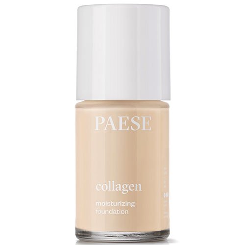 Drėkinanti kreminė pudra skirta jautriai, sausai, alergiškai odai Kreminė pudra PAESE COLLAGEN MOISTURIZING FOUNDATION, spalva 300N, 30 ml | Mano Vaistinė