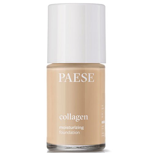 Drėkinanti kreminė pudra skirta jautriai, sausai, alergiškai odai Kreminė pudra PAESE COLLAGEN MOISTURIZING FOUNDATION, spalva 302N, 30 ml | Mano Vaistinė