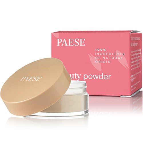 Susivienodina su jūsų odos atspalviu Miežių biri pudra PAESE BEAUTY POWDER, be atspalvio,10 g | Mano Vaistinė