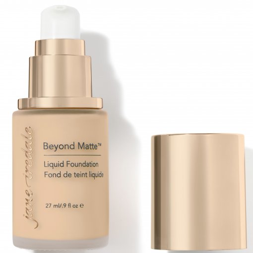 Nuo vidutinio iki stipraus maskavimo  Skystas makiažo pagrindas JANE IREDALE BEYOND MATTE, M6, 27 ml | Mano Vaistinė