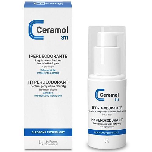 Dezodorantas jautriai ir alergiškai odai CERAMOL 311 HYPER, 75 ml | Mano Vaistinė