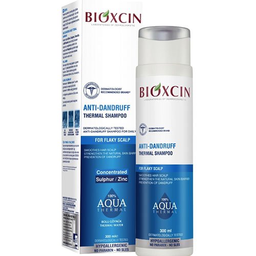 Šampūnas nuo pleiskanų BIOXCIN AQUA THERMAL,300 ml | Mano Vaistinė