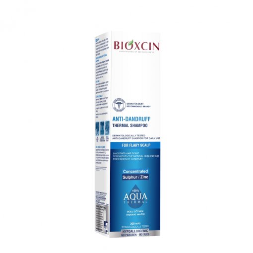 Šampūnas nuo pleiskanų BIOXCIN AQUA THERMAL,300 ml | Mano Vaistinė