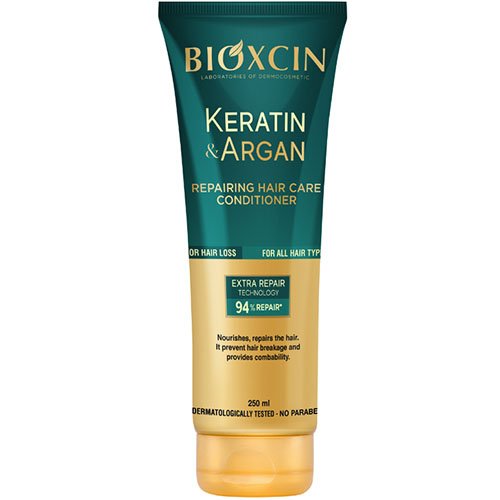 Atstatomasis plaukų kondicionierius su keratinu ir argano aliejumi BIOXCIN, 250 ml | Mano Vaistinė