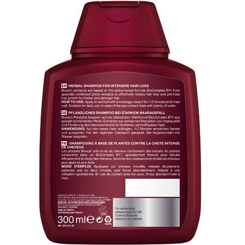 Šampūnas nuo intensyvaus plaukų slinkimo BIOXCIN FORTE, 300 ml | Mano Vaistinė