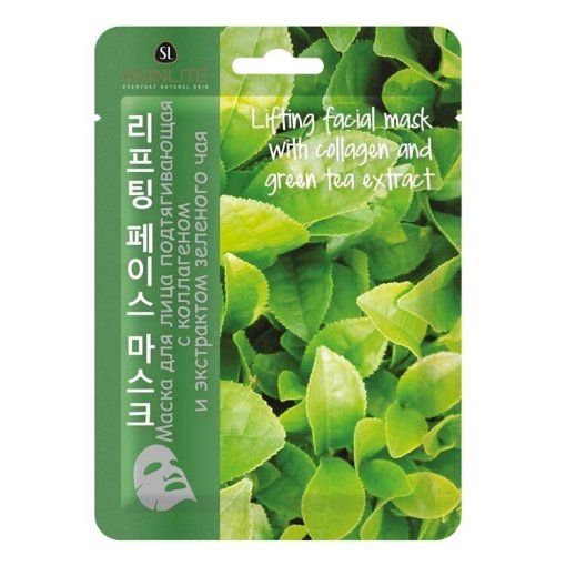Drėkina ir tonizuoja Lakštinė veido kaukė su kolagenu ir žaliosios arbatos ekstraktu SKINLITE, 1 vnt | Mano Vaistinė Drėkina ir tonizuoja Lakštinė veido kaukė su kolagenu ir žaliosios arbatos ekstraktu SKINLITE, 1 vnt | Mano Vaistinė