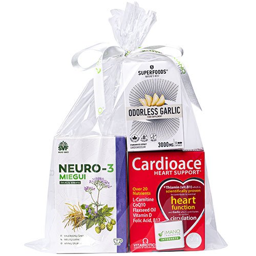 CARDIOACE ir SUPERFOODS širdžiai, NEURO-3 miegui Kalėdų dovana SENELIUI | Mano Vaistinė