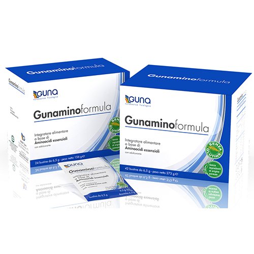 Aminorūgštys GUNAMINO FORMULA 6,5 g., 24 pak. | Mano Vaistinė