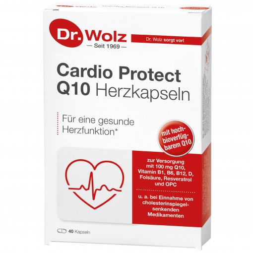 Širdžiai DR.WOLZ CARDIO PROTECT Q10, 40 kaps. | Mano Vaistinė