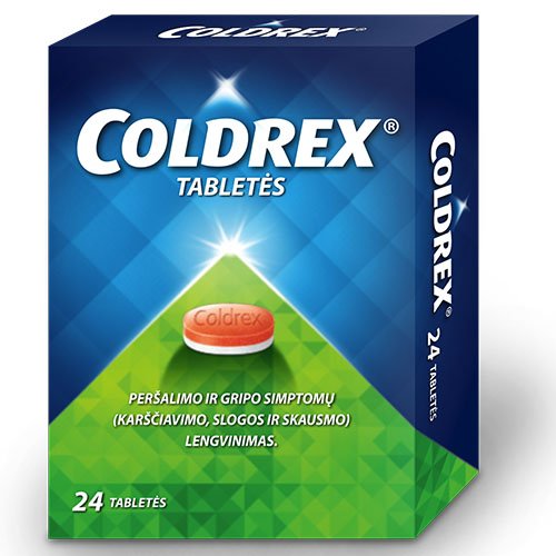 Tabletės nuo peršalimo Coldrex tabletės, N24 | Mano Vaistinė