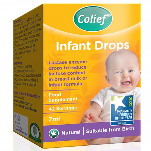 Colief Infant Drops laktazės lašai, 7ml | Mano Vaistinė