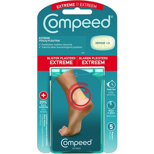 Pūslių pleistrai COMPEED EXTREME, 5 vnt. | Mano Vaistinė Pūslių pleistrai COMPEED EXTREME, 5 vnt. | Mano Vaistinė