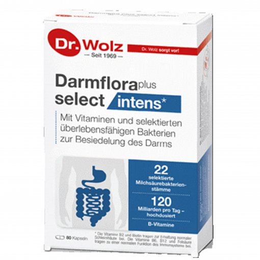 Dr.Wolz Darmflora plus select Intense kapsulės N80 | Mano Vaistinė