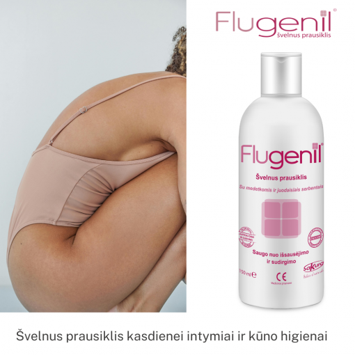 Švelnus prausiklis FLUGENIL, 150 ml | Mano Vaistinė