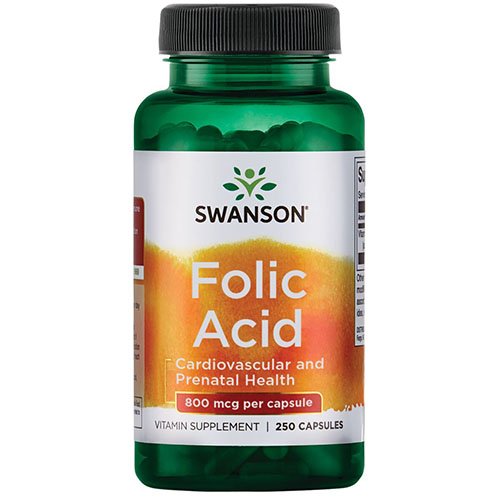 Folio rūgštis (Foliatas) SWANSON, 800 mcg, 250 kapsulių | Mano Vaistinė