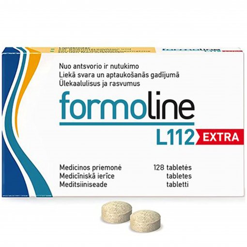 Tinka diabetikams Svorio kontrolei FORMOLINE L112 EXTRA 750mg, 128 tab. | Mano Vaistinė