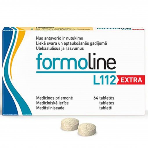 Tinka diabetikams Svorio kontrolei FORMOLINE L112 EXTRA 750mg, 64 tab. | Mano Vaistinė