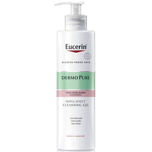 Trigubo poveikio prausimosi gelis EUCERIN DERMOPURE, 400 ml | Mano Vaistinė