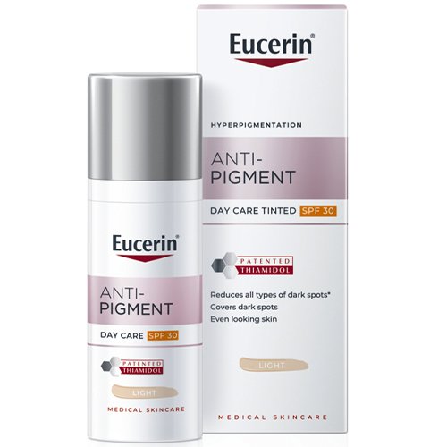 Dieninis veido kremas su spalva (šviesi) EUCERIN ANTI-PIGMENT, SPF30, 50 ml | Mano Vaistinė