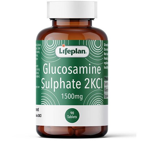 Maisto papildas sąnariams ir sausgyslėms Gliukozamino sulfatas LIFEPLAN, 1500 mg, 90 tablečių | Mano Vaistinė