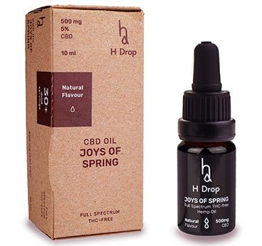 Natūralus kanapių CBD 5% aliejus H DROP JOYS OF SPRING, 10 ml | Mano Vaistinė