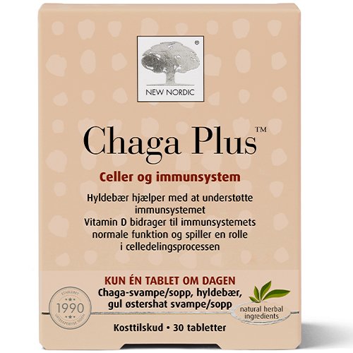 Imunitetui NEW NORDIC CHAGA PLUS, 30 tab. | Mano Vaistinė