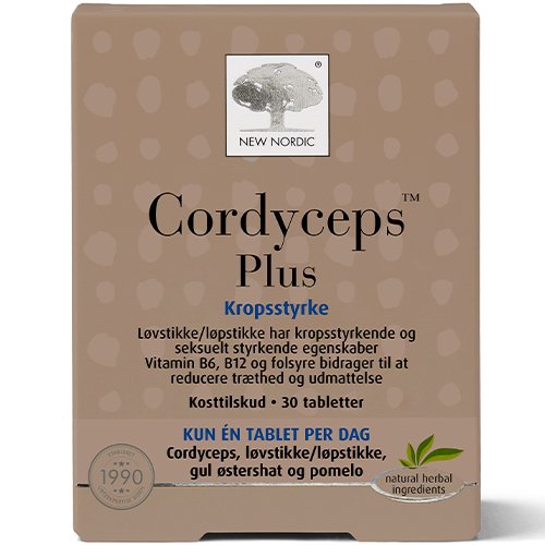 Vaisingumui, ištvermei NEW NORDIC CORDYCEPS PLUS, 30 tab. | Mano Vaistinė