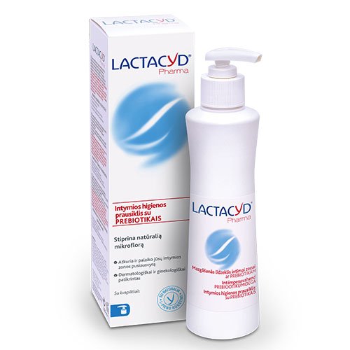 Lactacyd Pharma intymios higienos prausiklis su PREBIOTIKAIS 250ml | Mano Vaistinė