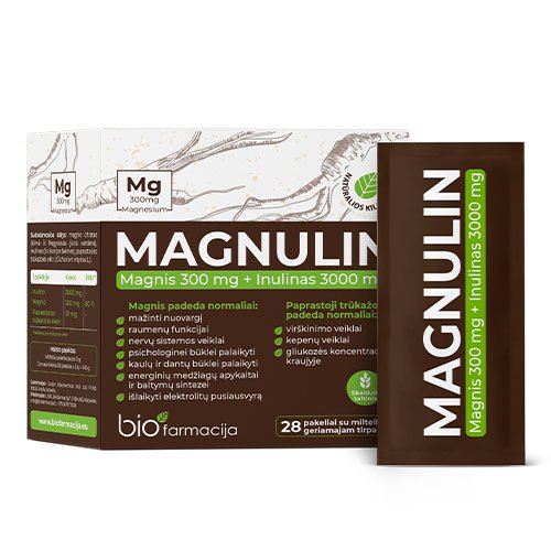 Magnis ir inulinas Milteliai geriamajam tirpalui MAGNULIN, 28pak. | Mano Vaistinė
