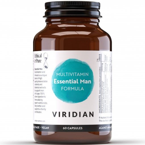 Vyrams VIRIDIAN ESSENTIAL MAN FORMULA, 60 kaps. | Mano Vaistinė