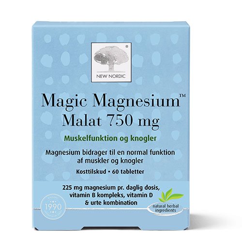 Magnio malatas NEW NORDIC MAGIC MAGNESIUM MALAT, 60 tab. | Mano Vaistinė