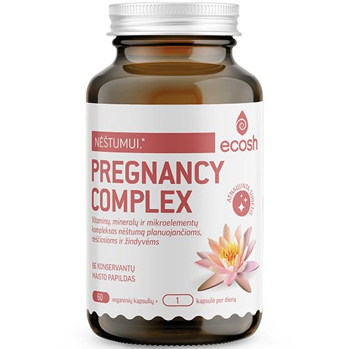 Nėštumui ECOSH PREGNANCY COMPLEX, 60 kapsulės | Mano Vaistinė