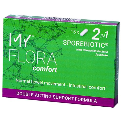 Gerosios bakterijos MY FLORA COMFORT SPOREBIOTIC, 15 kaps. | Mano Vaistinė