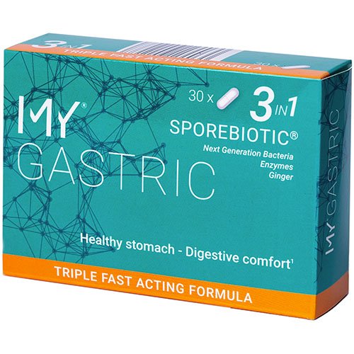 Gerosios bakterijos MY GASTRIC SPOREBIOTIC, 30 kaps. | Mano Vaistinė