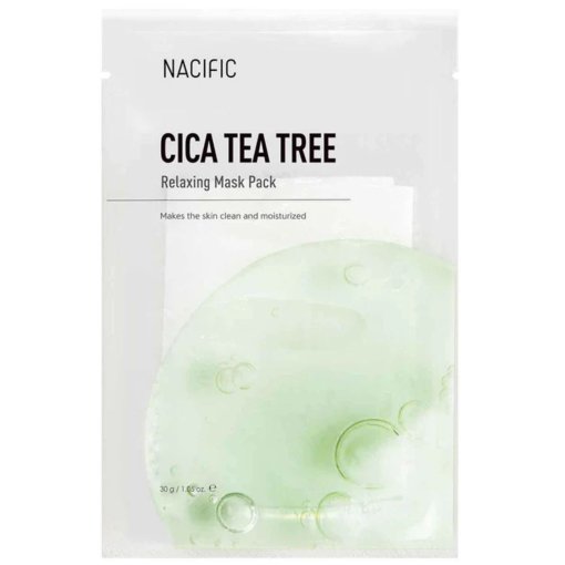 Sudirgusiai, pažeistai ir jautriai odai Atpalaiduojanti lakštinė veido kaukė NACIFIC CICA TEA TREE RELAXING MASK, 30 g | Mano Vaistinė Sudirgusiai, pažeistai ir jautriai odai Atpalaiduojanti lakštinė veido kaukė NACIFIC CICA TEA TREE RELAXING MASK, 30 g | Mano Vaistinė