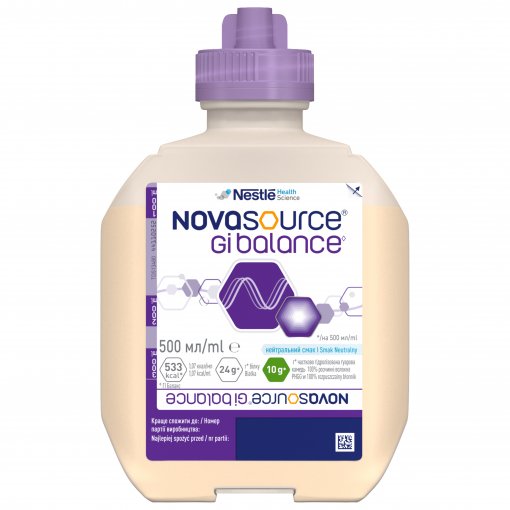 Specialios medicininės paskirties maisto produktas NOVASOURCE GI BALANCE, 500 ml | Mano Vaistinė