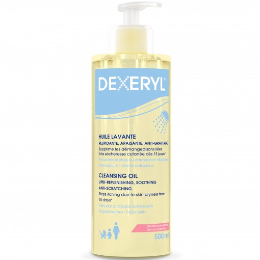 Valomasis aliejinis prausiklis DEXERYL, 500ml | Mano Vaistinė