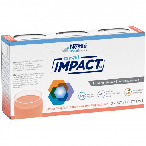 Tropinių vaisių skonio gėrimas IMPACT ORAL 3 x 237ml  | Mano Vaistinė