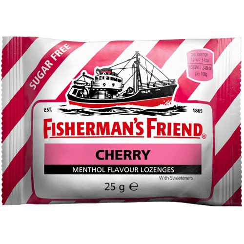 Vyšnių skonio pastilės FISHERMAN'S FRIEND, 25 g | Mano Vaistinė