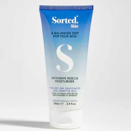 Sausai, dehidratuotai ir niežtinčiai odai Intensyvaus poveikio kūno kremas jautriai odai SORTED SKIN, 100 ml | Mano Vaistinė